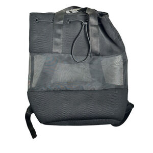 Shade and Shore Black Mesh Backpack - 15" x 17" x 6"